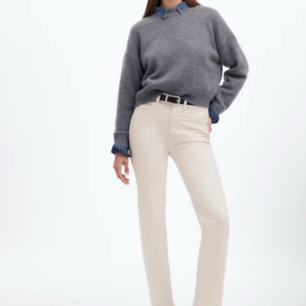 Madewell 90’s Straight Jean Cream Women's Jeans
